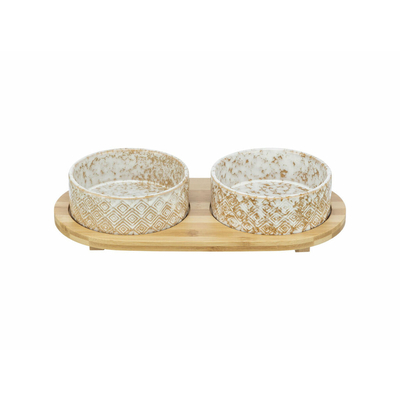 Product Ταΐστρα σκύλων Trixie Λευκό Ανοιχτό καφέ Bamboo base image