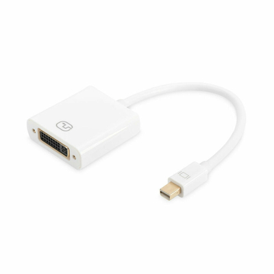 Product Αντάπτορας Mini DisplayPort σε DVI Digitus AK-340406-001-W Λευκό Μαύρο base image