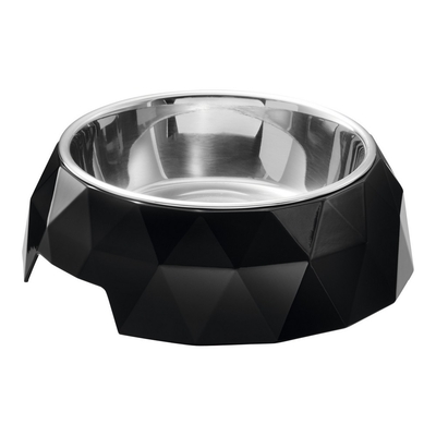 Product Ταΐστρα σκύλων Hunter Kimberley μελαμίνη Μαύρο Ανοξείδωτο ατσάλι Τριγωνικό (14 x 14 x 4,5 cm) base image