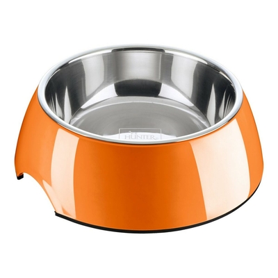 Product Ταΐστρα Σκύλων Hunter Ανοξείδωτη Πορτοκαλί (14,5 x 14,5 x 7 cm) base image