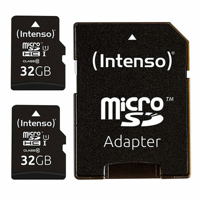 Product Κάρτα Μνήμης Micro SD με Αντάπτορα INTENSO 32 GB x 2 base image