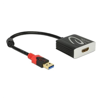 Product Αντάπτορας USB 3.0 σε HDMI DELOCK 62736 20 cm Μαύρο base image