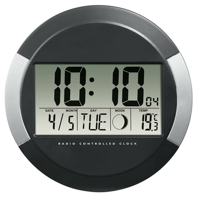 Product Ρολόι Τοίχου Hama PP-245 Μαύρο Σύγχρονη base image