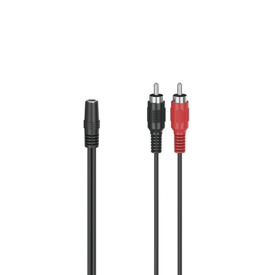 Product Καλώδιο Ήχου Jack σε 2 RCA Hama 00205186 0,1 m Μαύρο base image