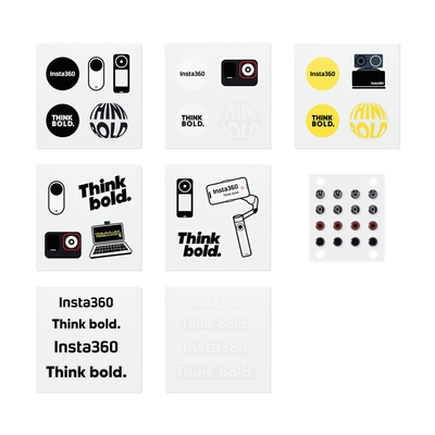 Product Sticker Action Cameras Insta360 Button Sticker Set - Tactile button, locate easier the buttons base image