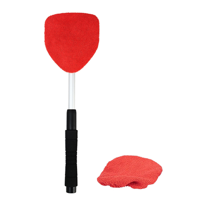 Product Βούρτσα με Πανί Μικροϊνών Heyner 407630, Πτυσσόμενη Έως 50cm, Μαύρη/Κόκκινη base image