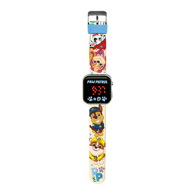 Product Παιδικό Ρολόι Kids Licensing Ψηφιακό με Οθόνη LED Paw Patrol (Μπεζ/Πολύχρωμο) base image