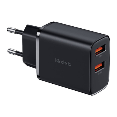 Product Φορτιστής Πρίζας Mcdodo CH-5070 USB-A*2, 12W (Black) base image