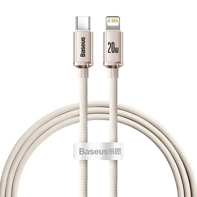 Product Καλώδιο USB-C Baseus for iP Crystal Shine, 20W, 1.2m (r??owy) base image