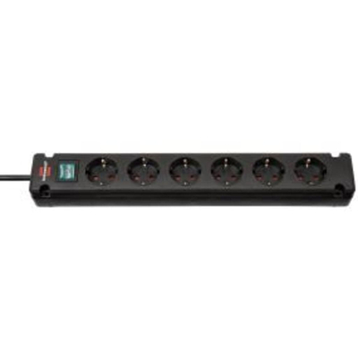 Product Πολύπριζο Με Διακόπτη Brennentuhl Comfort-Line Bremounta 6 Θέσεων 1,5m Black base image