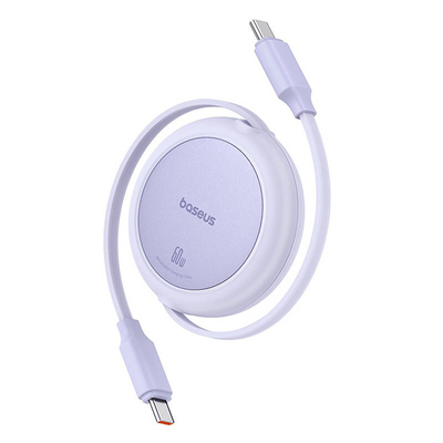 Product Καλώδιο USB Baseus Free2Pull Mini USB-C to USB-C 60W USB 1m (purple) base image