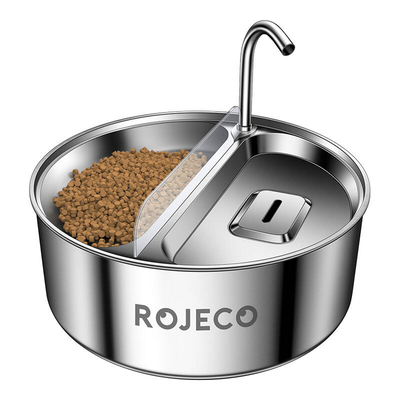 Product Συντριβάνι Ταΐστρα Rojeco Stainless Steel Pet Water fountain & Feeder 2in1 3.2l base image