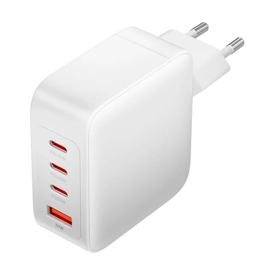 Product Φορτιστής Πρίζας Vention FEIW0-EU, 3xUSB-C, USB- A, 140W/140W/30W/18W, GaN (white) base image