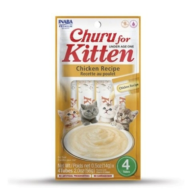 Product Σνακ Γάτας Inaba Churu for Kitten Κοτόπουλο 4 x 14 g base image