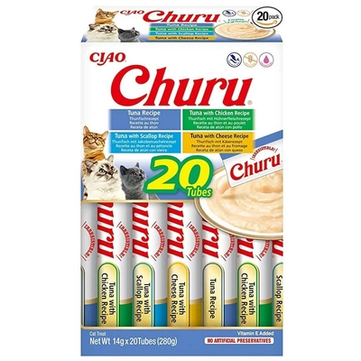 Product Snack for Cats Inaba Churu Variety box Tuna Ψάρια base image