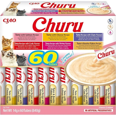 Product Snack for Cats Inaba Churu Variety box Tuna Ψάρια base image