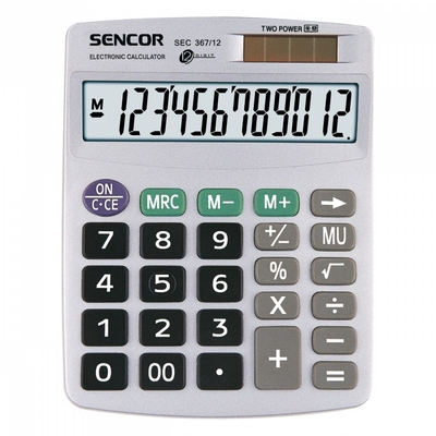 Product Αριθμομηχανή Sec 367/12 Table,12 Digital Lcd base image