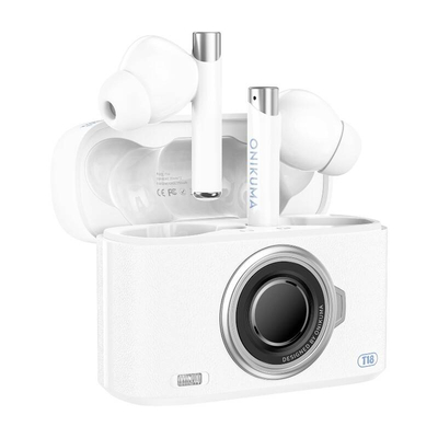 Product Bluetooth Handsfree Ακουστικά Onikuma T18 Bluetooth In-Ear (Λευκό) base image