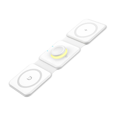 Product Ασύρματος Φορτιστής Magnetic, Essager, EWXCX3-NMC02, 3w1, 15W (white) base image