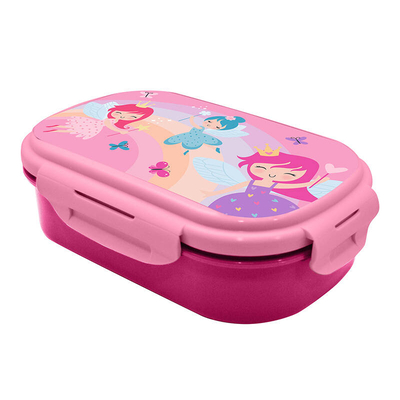 Product Φαγητοδοχείο Kids Licensing με Θήκες και Μαχαιροπίρουνα Fairy Princess (Ροζ) base image