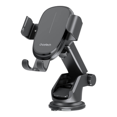 Product Βάση Κινητού Αυτοκινήτου Choetech Gravity with charger T203-F, 15W (Black) base image