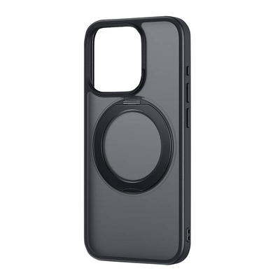 Product Θήκη Κινητού Baseus with Stand SkyRing 360° for iP 15 +tempered-Glass and cleaning kit (Black) base image