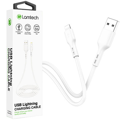Product Καλώδια USB Lamtech Charging & Data Lightning 1m White base image