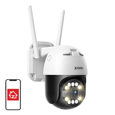 Product Κάμερα Παρακολούθησης Zosi C296 WiFi Pan Tilt 5MP IP66 με Κάρτα microSD 32GB (Λευκό) base image