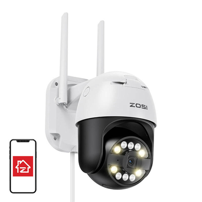 Product Κάμερα Παρακολούθησης Zosi C296 WiFi Pan Tilt 8MP Dual IP66 με Κάρτα microSD 32GB (Λευκό) base image