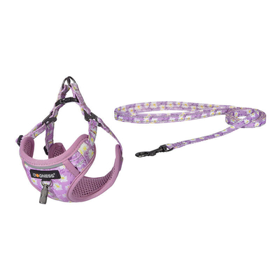 Product Σαμαράκι Dogness walking set leash 1,5m+harness for dog (pink) base image