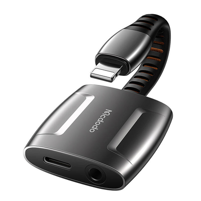 Product Αντάπτορας Mcdodo Lightning + AUX 3.5mm mini jack adapter, CA-6340 (Black) base image
