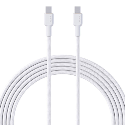 Product Καλώδιο USB-C Aukey to USB-C CB-NCC2, 60W, 1.8m (white) base image