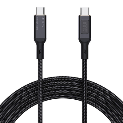 Product Καλώδιο USB-C Aukey to USB-C CB-MCC101, 100W, 1m (Black) base image