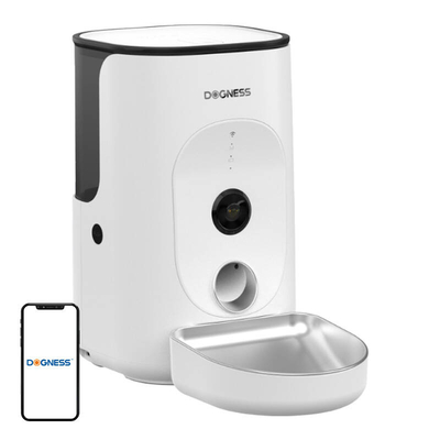Product Ταΐστρα Dogness F15 WiFi 4L smart with camera with stainless steel bowl (White) base image