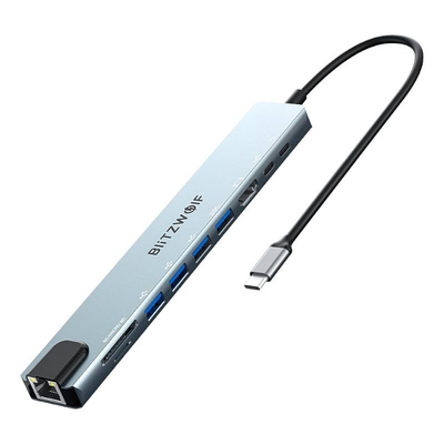 Product Docking Station Blitzwolf BW-TH5 10in1 USB-C (silver) base image