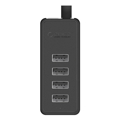 Product USB Hub Orico W5P-100 to 4x USB 2.0 (Black) base image