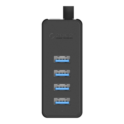 Product USB Hub Orico W5P-100 to 4x USB 3.0 (Black) base image