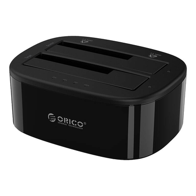 Product Docking Station Orico for 2.5" / 3.5" HDD / SSD, 5Gbps, USB-C to USB-C/A with cloning function (Black) base image