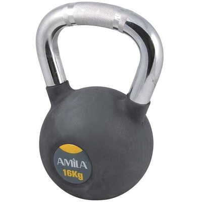 Product Kettlebell Amila Rubber Cover Cr Handle 16Kg base image