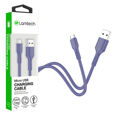 Product Καλώδιo USB Lamtech Data Micro 1m BLUE base image