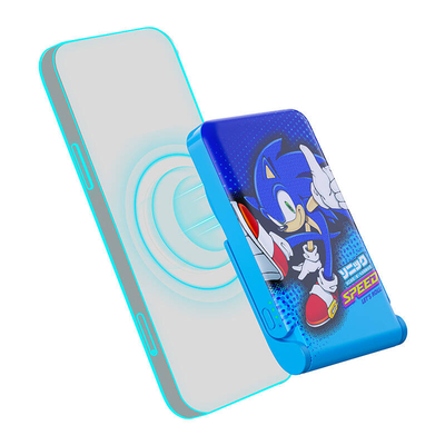 Product Powerbank OTL Μαγνητικό Sonic The Hedgehoh με Βάση 5000mAh, USB-C, 15W (Μπλε) base image