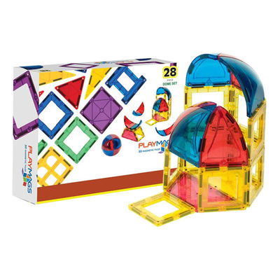 Product Παιχνίδι Κατασκευών Playmags Μαγνητικά Τουβλάκια 3D Dome 164 (28τμχ) base image
