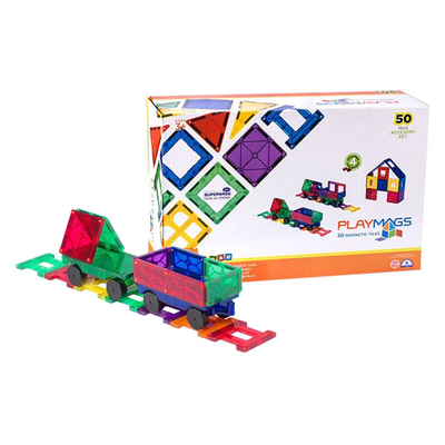 Product Παιχνίδι Κατασκευών Playmags Μαγνητικά Τουβλάκια 3D Train 153 (50τμχ) base image