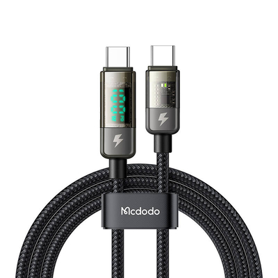 Product Καλώδιο USB Mcdodo CA-3610 USB-C to USB-C auto power off, PD 100W, 1.2m (Black) base image