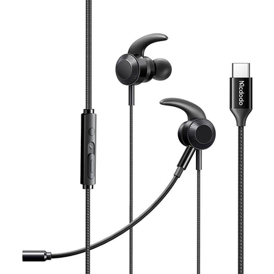 Product Headset Mcdodo HP-1340 gaming with microphone, USB-C (Black) base image