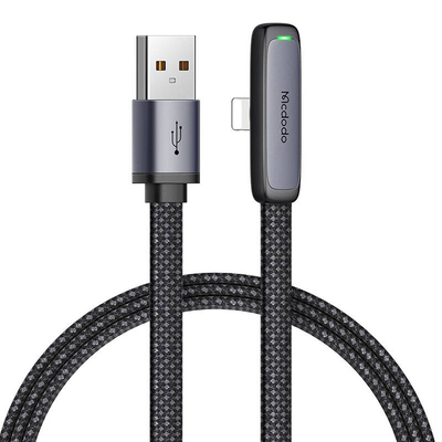 Product Καλώδιο USB Mcdodo CA-2791 to lightning angle 1.8m (Black) base image