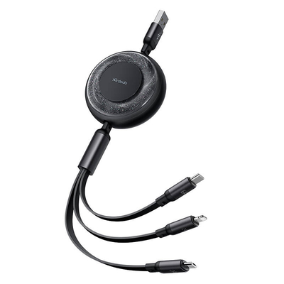 Product Καλώδιο USB Mcdodo 3-in-1 USB-C to USB-C / Lightning / Micro USB CA-3730, 1.2m (Black) base image