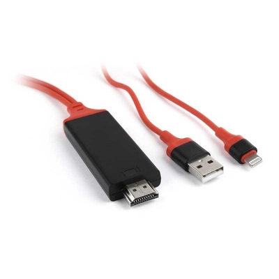 Product Αντάπτορας Cablexpert Καλώδιο Mhl Hdmi Για Apple Συσκευές, 1. 8m base image