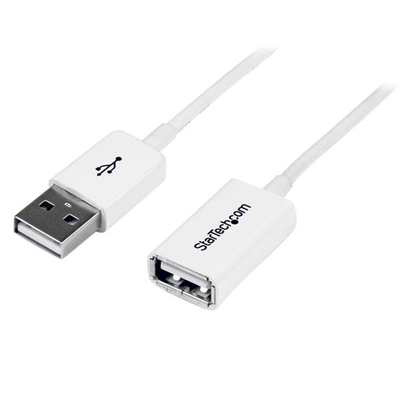 Product Καλώδιο USB Startech USBEXTPAA1MW Λευκό base image