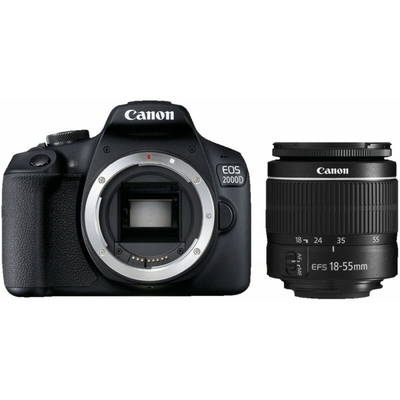 Product Ψηφιακή φωτογραφική Μηχανή Canon 2000D + EF-S 18-55mm Μαύρο base image